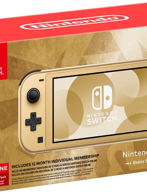 Nintendo Switch Lite: Hyrule Edition with Bonus Nintendo Switch Online   Expansion Pack