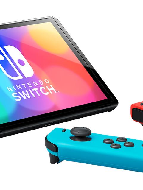 Nintendo Switch - OLED Model Neon Blue/Neon Red set - REFURBISHED