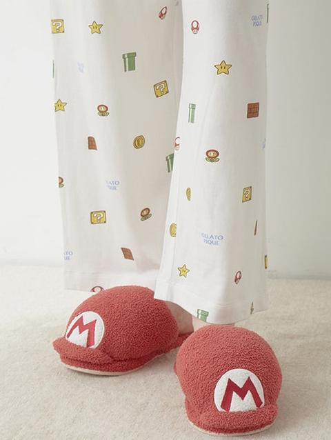 2024 【SUPER MARIO™️】【UNISEX】Baby Moco Mario Motif Room Shoes