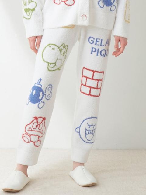 2024【SUPER MARIO™️】【WOMEN'S】Baby Moco Character Patterned Jacquard Long Pants