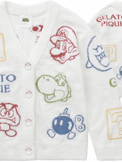 2024【SUPER MARIO™️】【WOMEN'S】Baby Moco Character Patterned Jacquard Cardigan